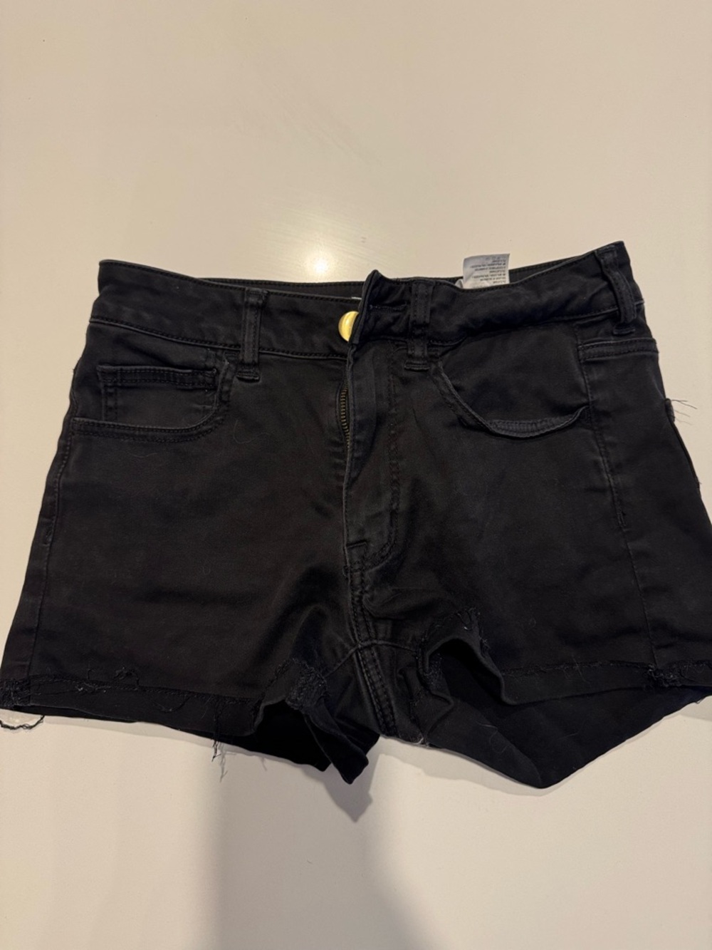 American Eagle Outfitters Black Denim Cutoff Shorts